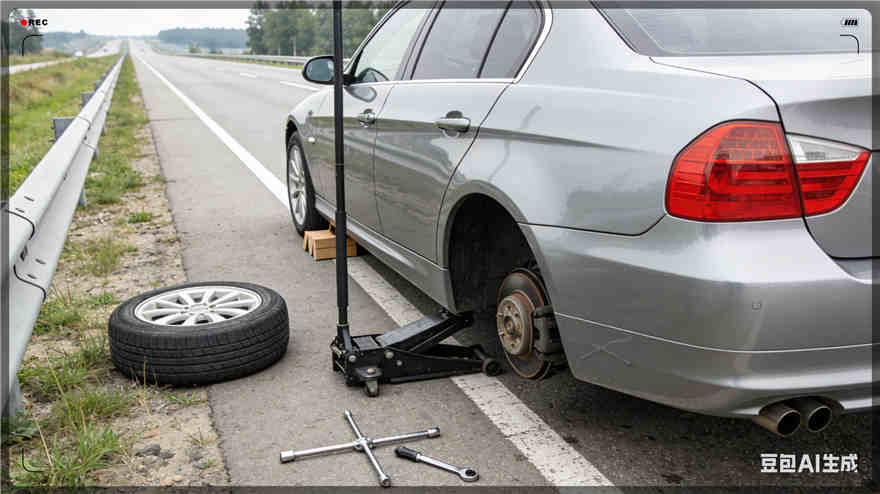 绵竹爆胎道路救援-汽车换备胎